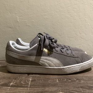 Men’s gray suede puma size. 8